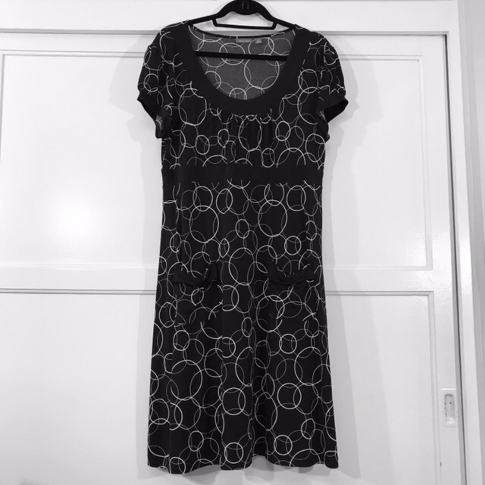 Circle Print Stretch Dress
